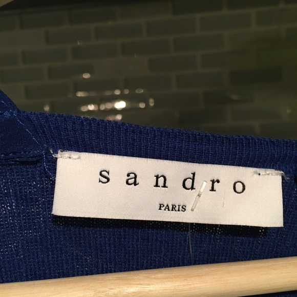 Sandro Paris Blue Kimono Light Knit Cardigan - Picture 12 of 15